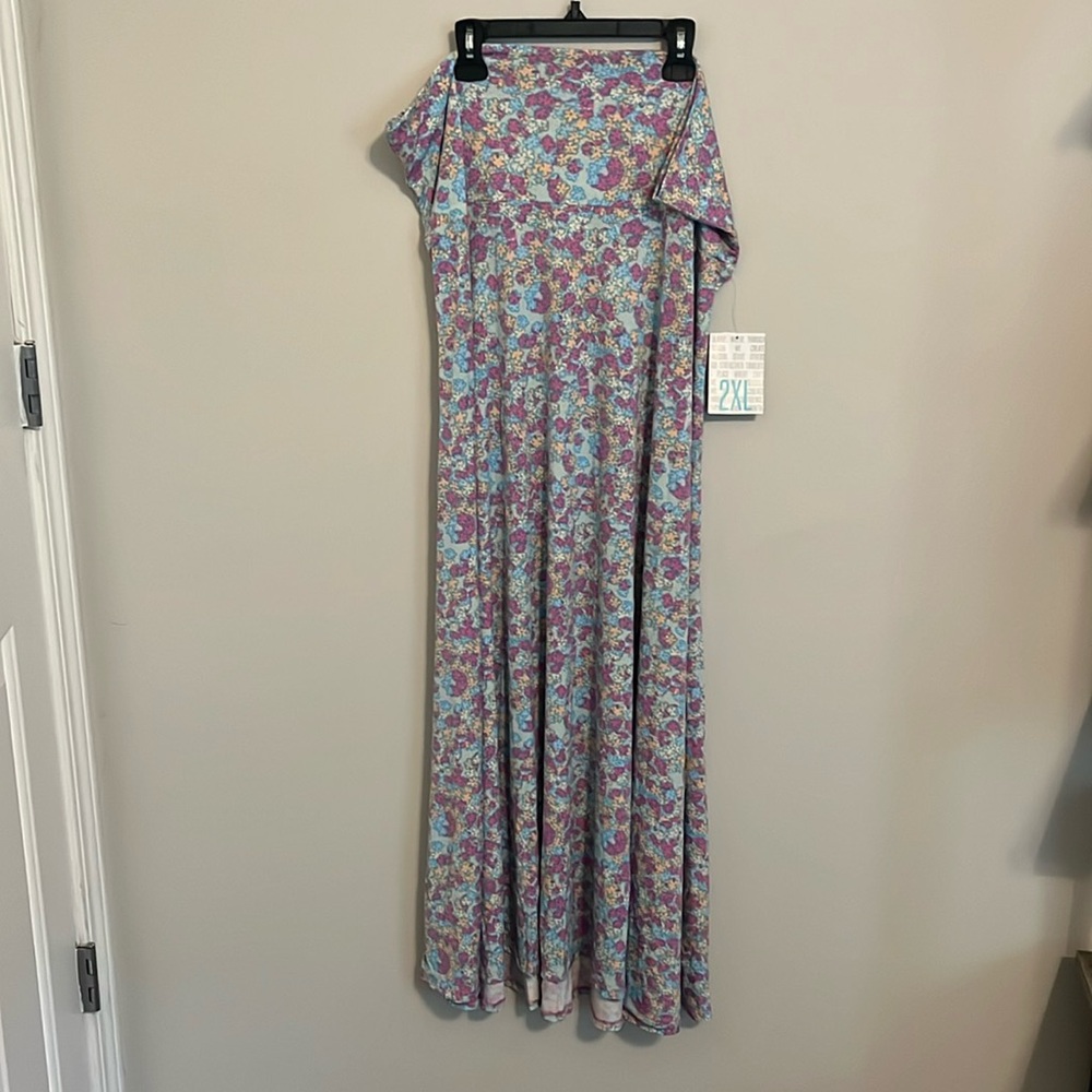 2XL Floral LuLaRoe Maxi Skirt